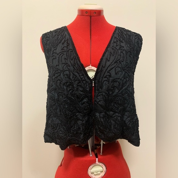 Vintage Jackets & Blazers - Vintage Beaded Vest